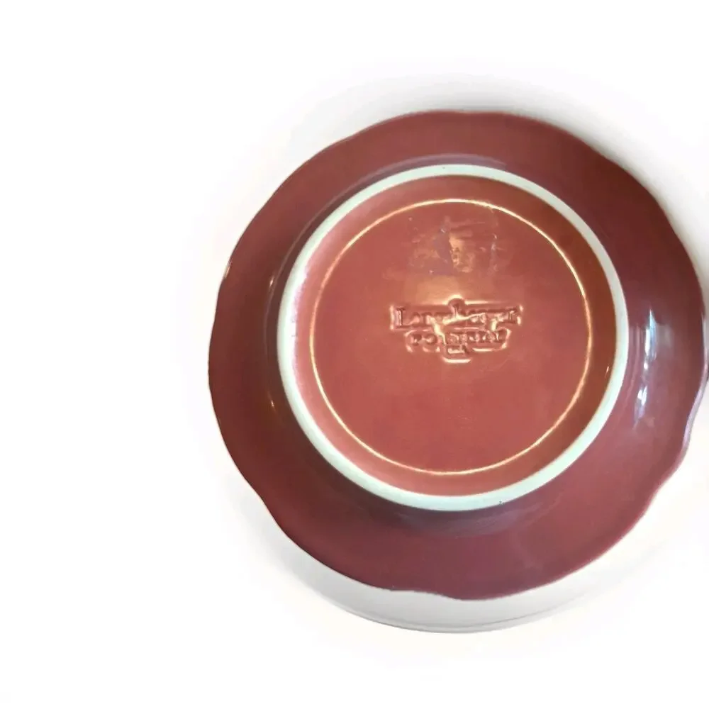 LONGABERGER POTTERY FALLING LEAVES 7